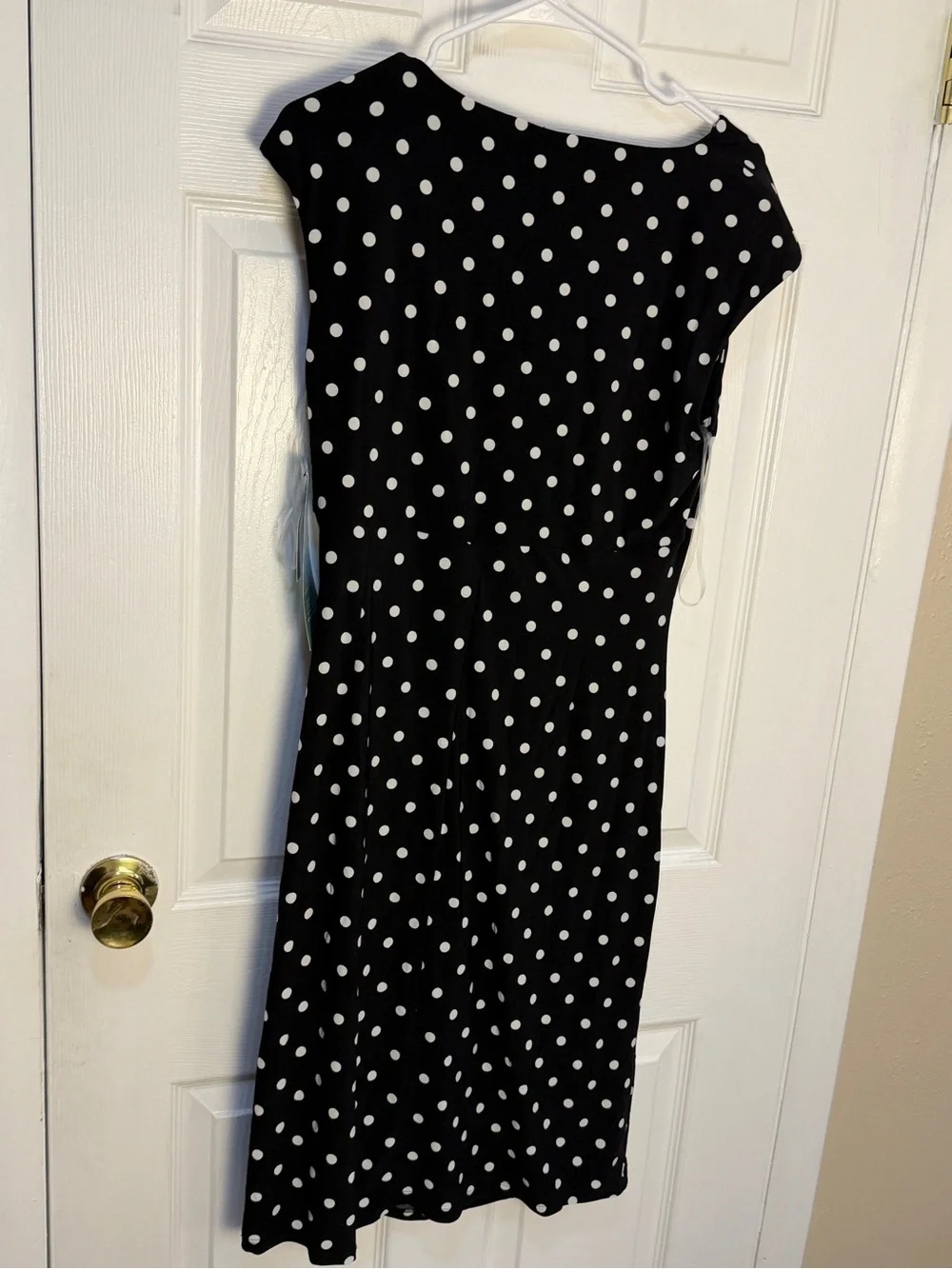 American Living Black Polka Dot Wrap-Style Dress - Classic Women's Dress 12 NWT - Picture 4 of 7
